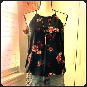 High neck halter top